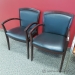 Espresso Frame, Black Seating Guest Chair